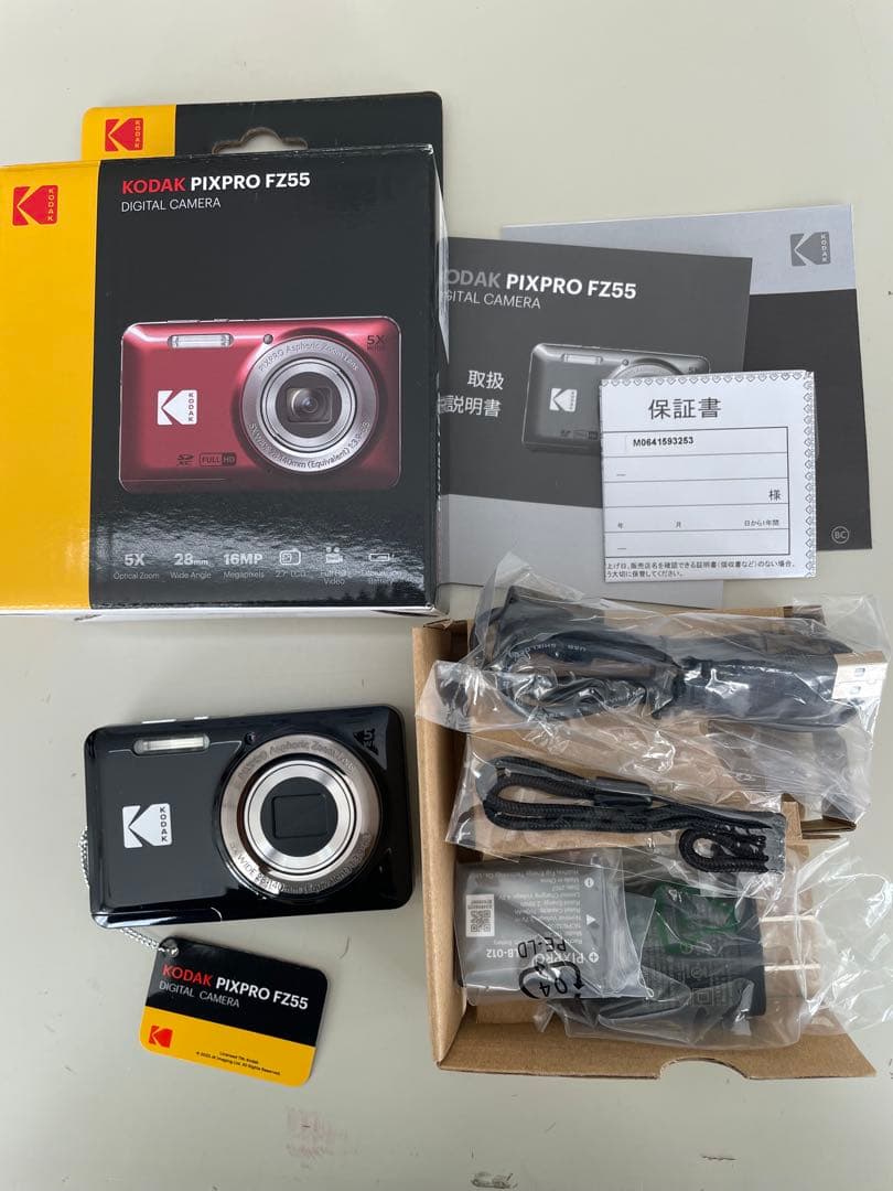 新品　Kodak PIXPRO FZ55 コンパクトデジタルカメラ Amazon | KODAK (コダック) PIXPRO 使いやすい ズーム FZ55-RD 16MP