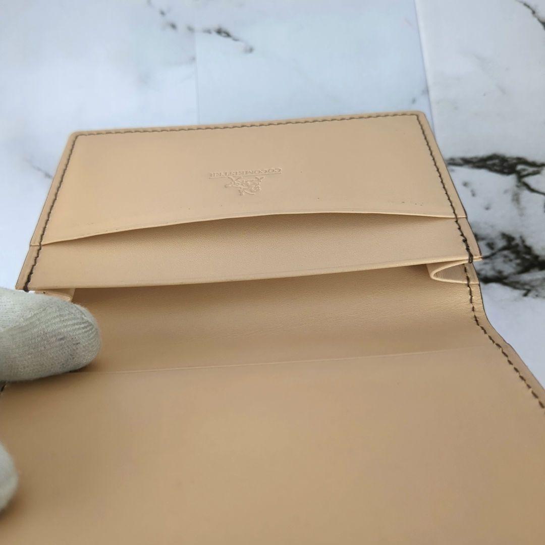 未使用級】ココマイスター☆コードバン カードケース 名刺入れ レッド