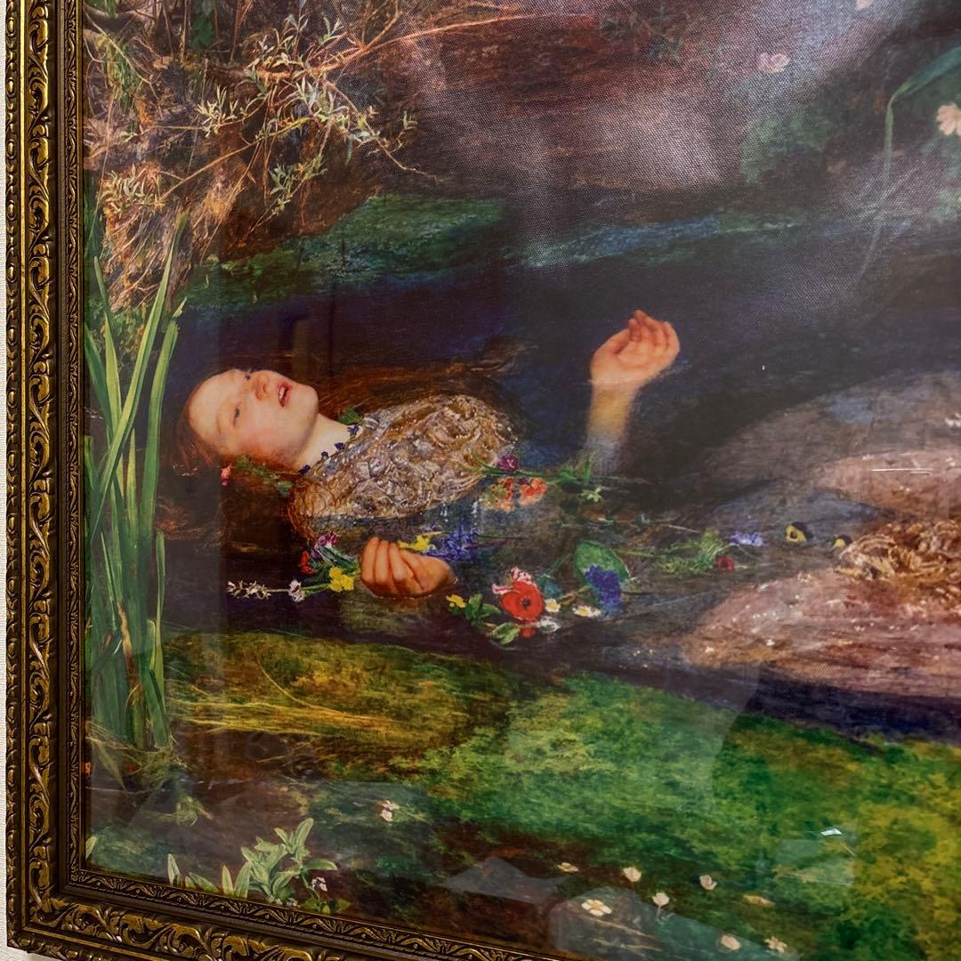 オフィーリア ミレイ 油彩画 額装品 アート - メルカリ