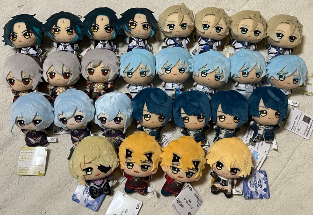 原神　ちびぐるみ ぬいぐるみ　マスコット 27個セット 原神 ちびぐるみ〜復刻ver.〜vol.1 | オンラインクレーンゲーム