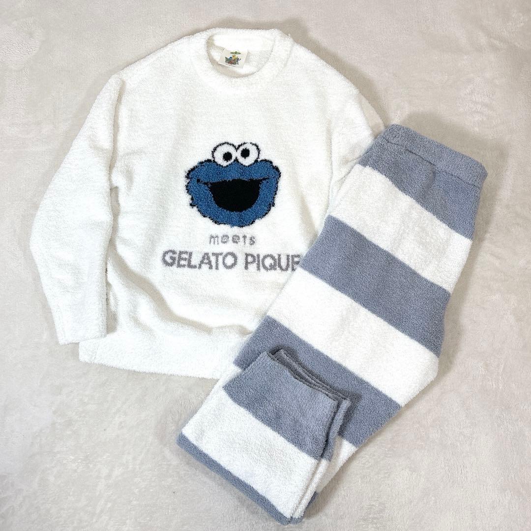 ジェラートピケ セサミストリート クッキーモンスター ルームウェア