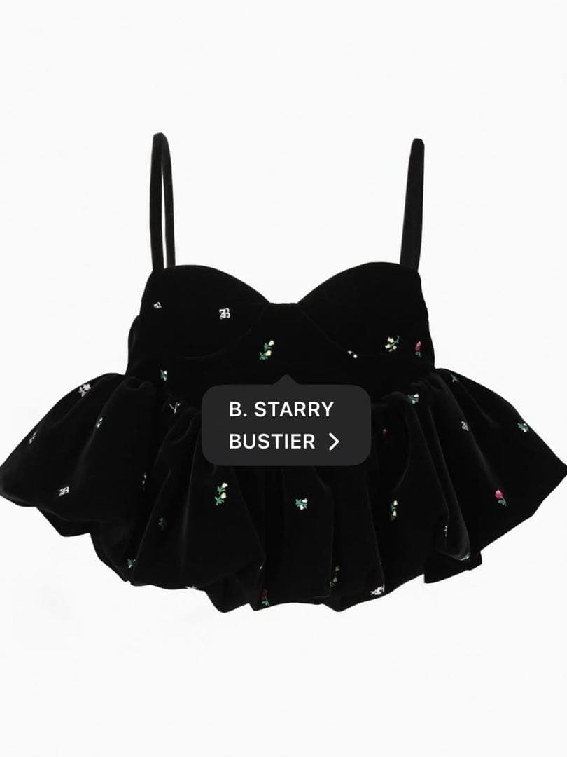 トップス Bibiy B.STARRY BUSTIER BIBIY. MADE | B. STARRY BUSTIER｜Bibiy.