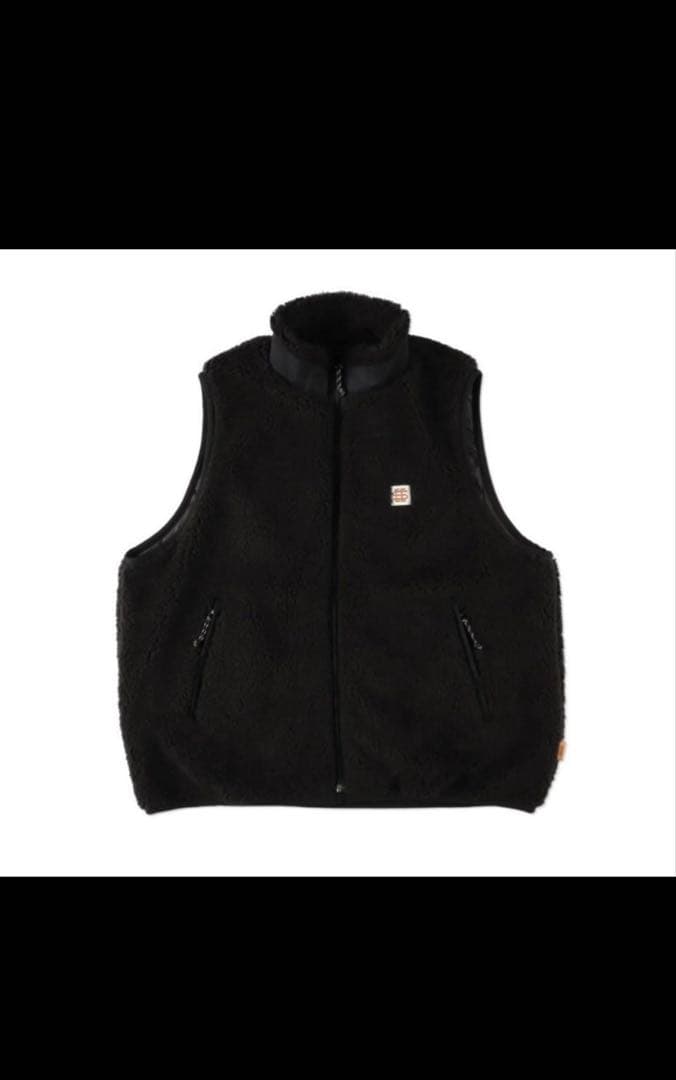 トップス SEE SEE BOA FLEECE VEST BLACK Msize THERMAL BOA FLEECE VEST - black