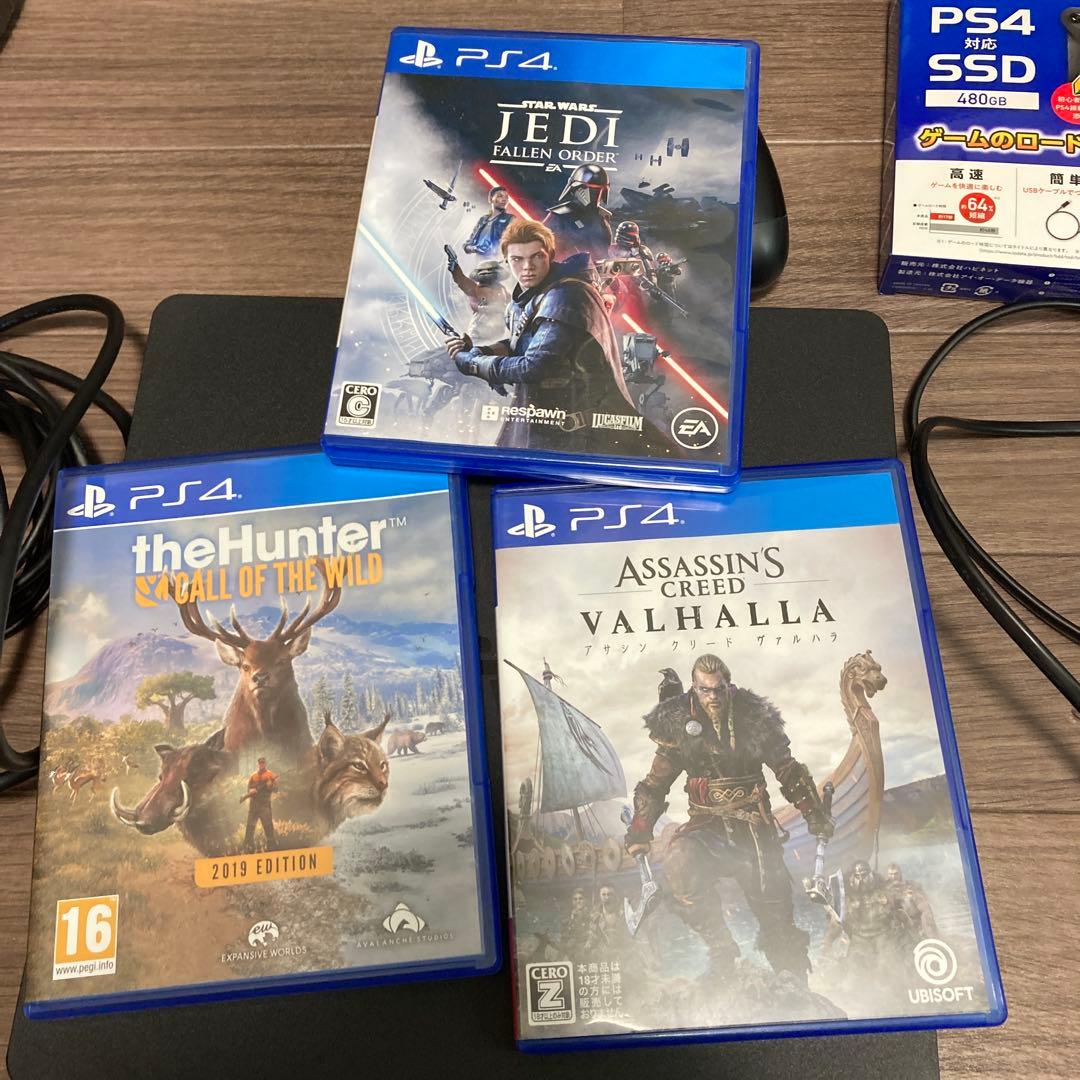 ps4 cuh-2000a 中古 ソフトと外付けSSD付き - メルカリ