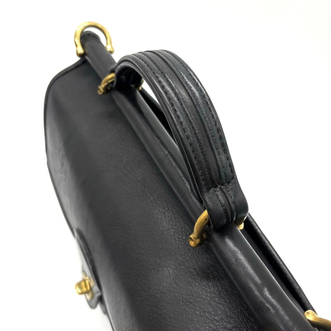 オールドコーチ 極美品 ショルダーバッグ 2way ウィリス ブラック