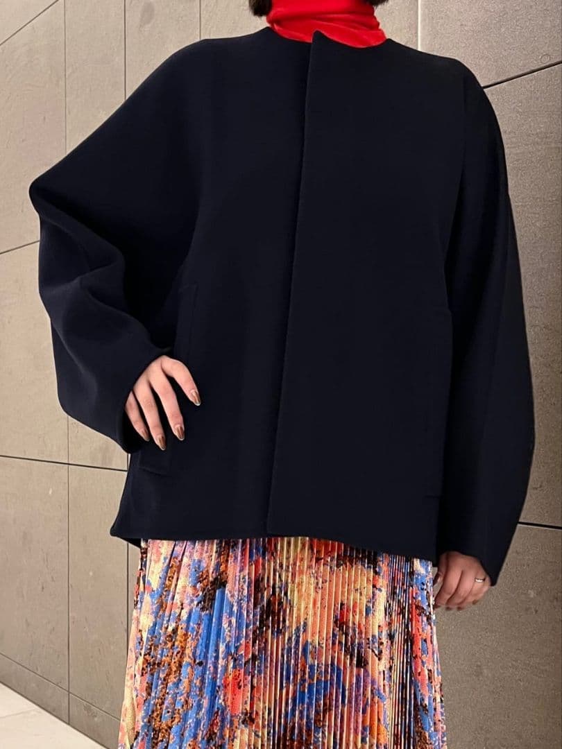 新品 24AW ウールダブルフェイス マントコート ウールダブルフェイス マントコート | TOMORROWLAND .B (Women