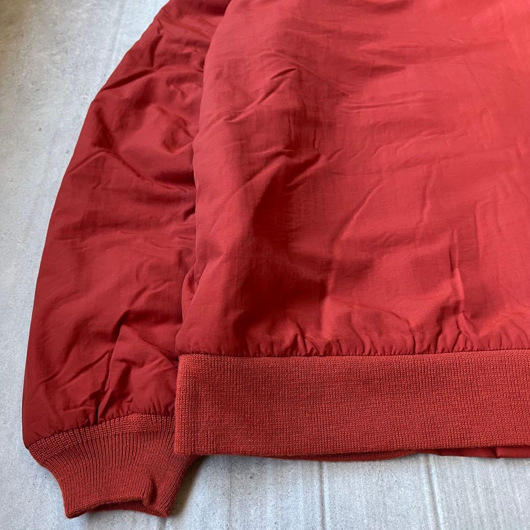 90s L.L.Bean ウォームアップジャケット 裏フリース オレンジ S