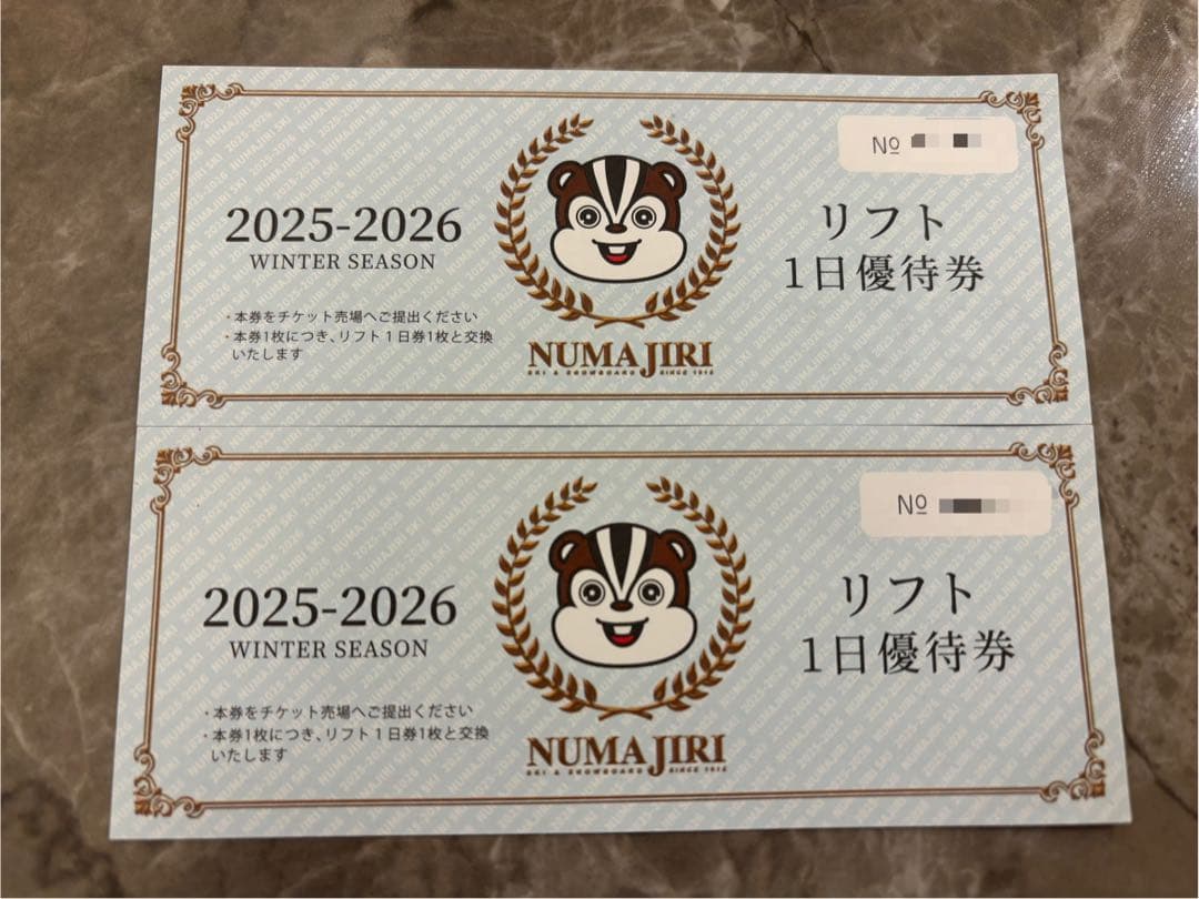 沼尻 NUMAJIRI リフト 1日優待券 2025-2026 - メルカリ