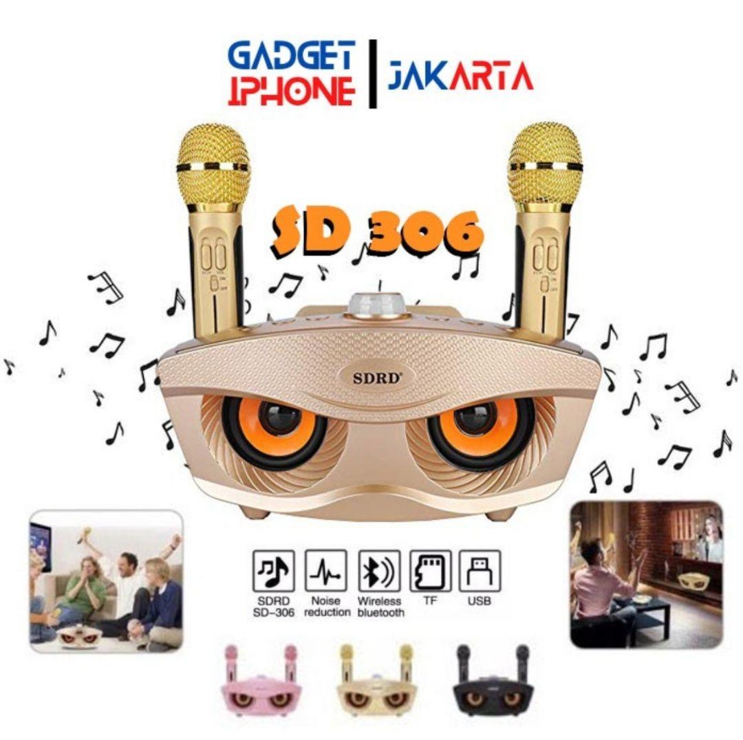 SDRD SD-306 ワイヤレスファミリーカラオケシステム（マイク2本付属