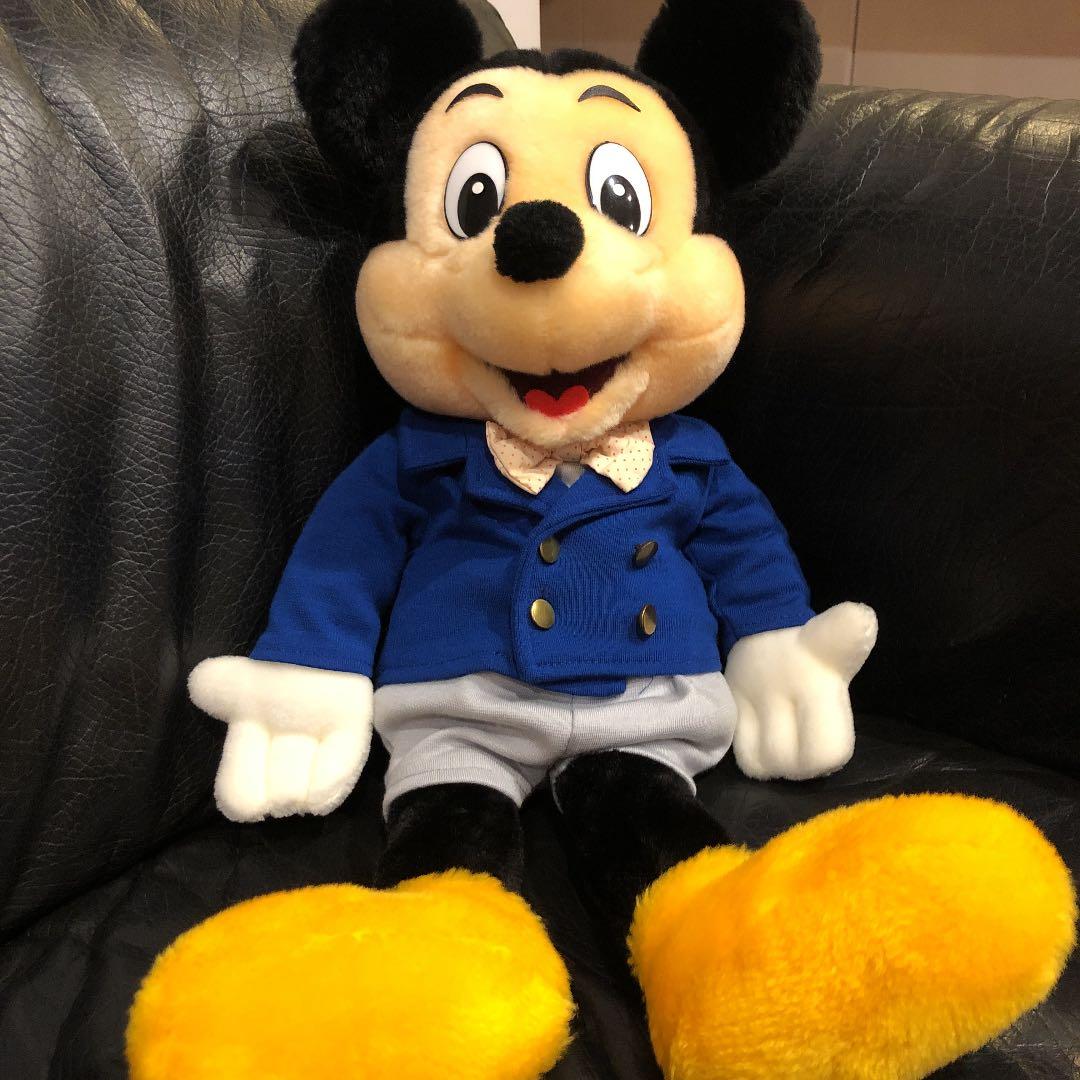 東京ディズニーランド】80年代のミッキーマウス ぬいぐるみ（日本製