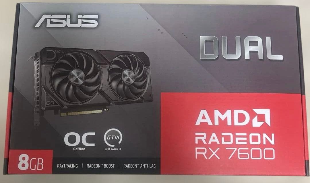グラフィックボード・グラボ・ビデオカード Radeon RX 7600 OC 8GB Amazon | ASUS Dual Radeon RX 7600 EVO OC Edition 8GB GDDR6 ビデオ
