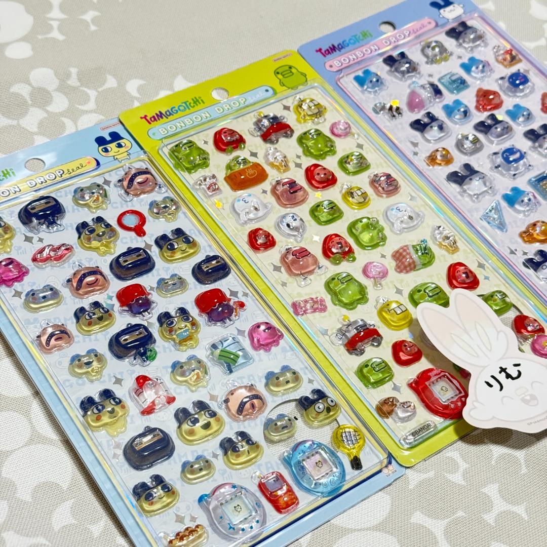 国内正規品/24時間以内発送〉たまごっち ボンボンドロップ シール 3枚