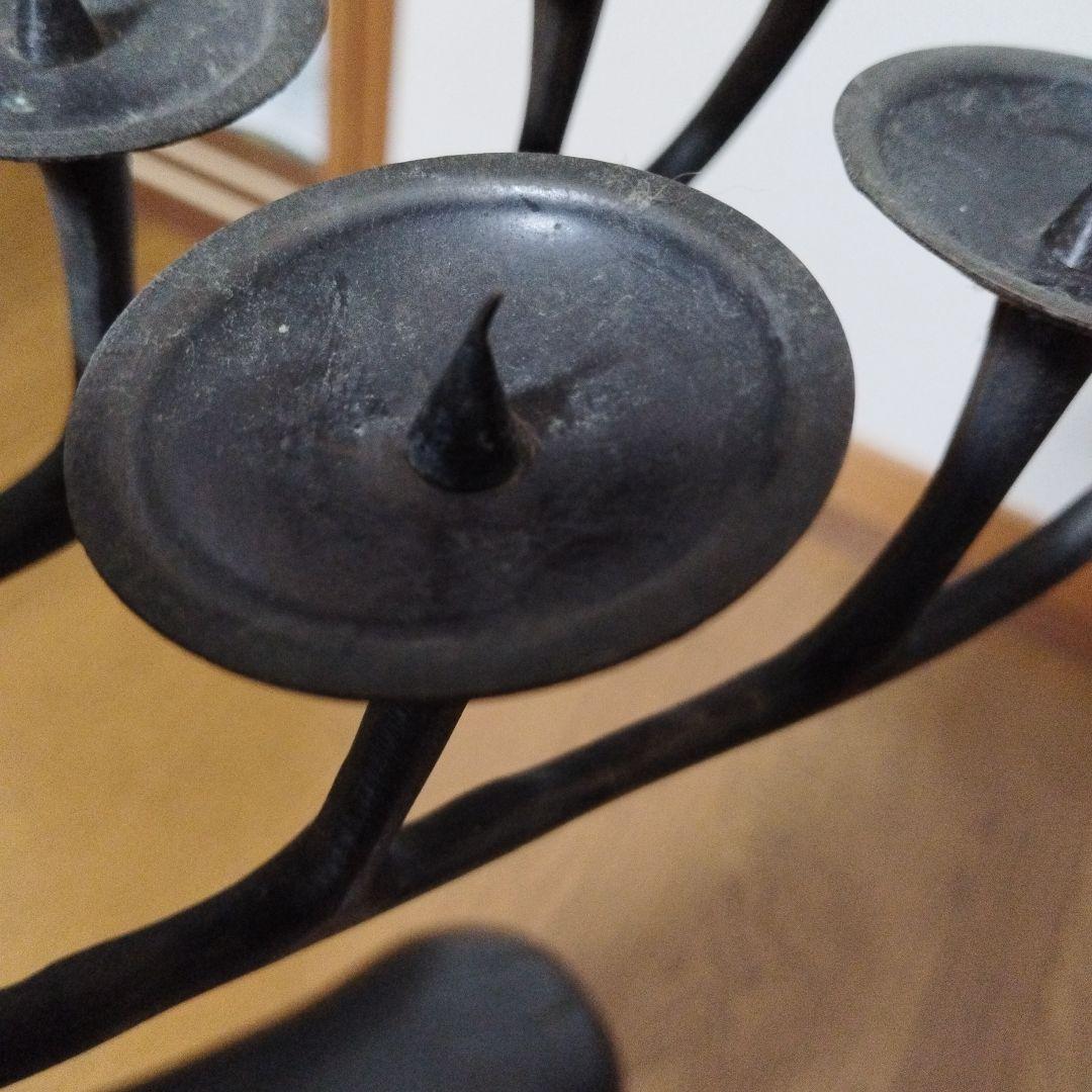 ヤカン様専用】アンティーク 鹿の形状の金属製キャンドルスタンド