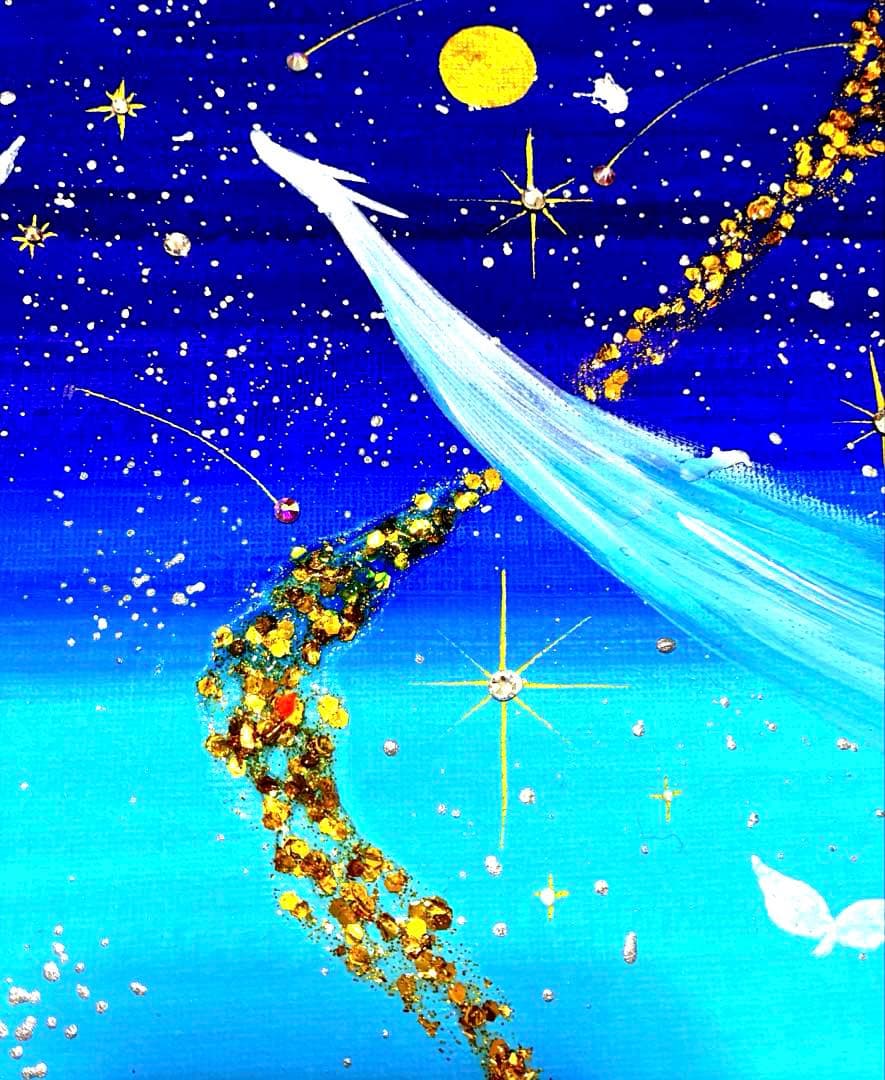 開運絵画 龍神様 龍雲 宇宙 銀河 天使 昇龍 祈願成就 金箔 - メルカリ