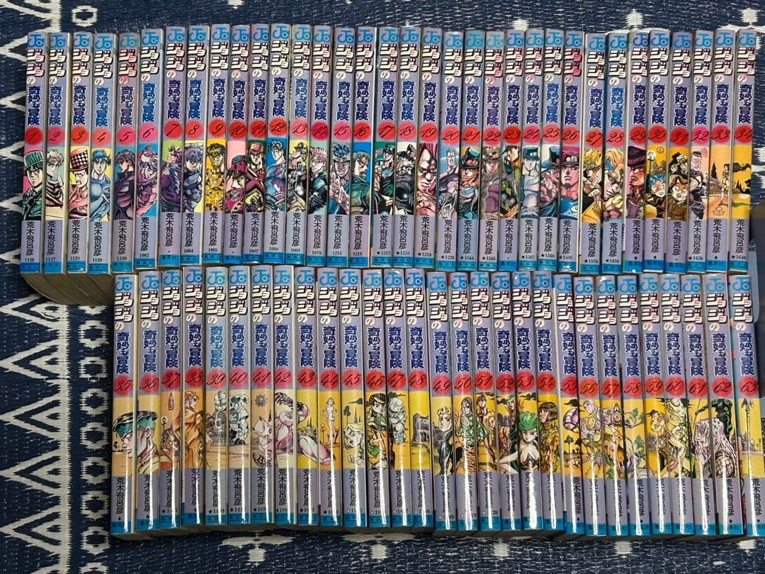 ジョジョ1~5部63巻全巻+岸辺露伴は動かない5冊セット Amazon.co.jp: ジョジョの奇妙な冒険 全63巻完結セット (ジャンプ