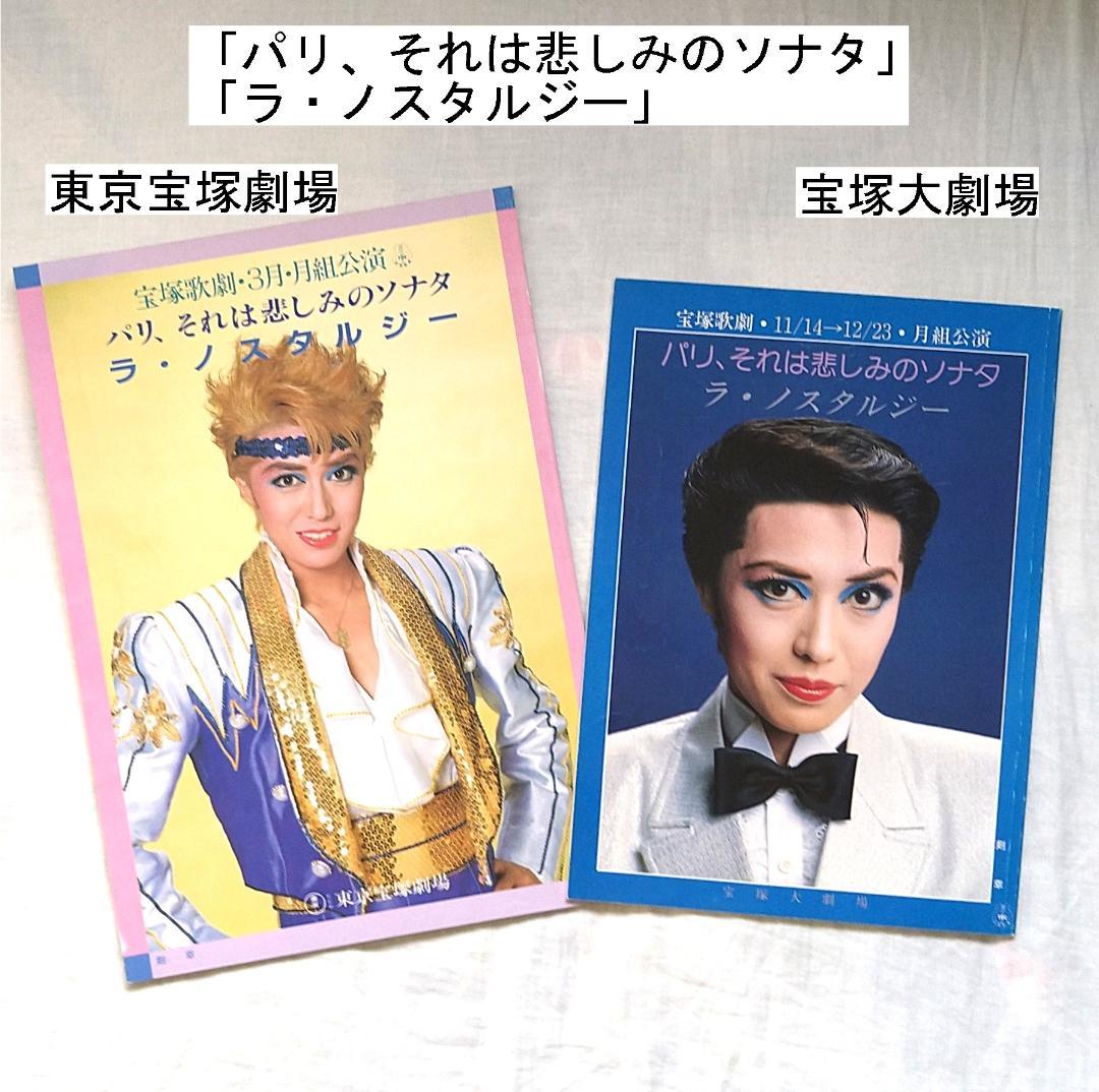 宝塚 月組公演パンフレット 1986年頃公演作品 剣幸、こだま愛 の