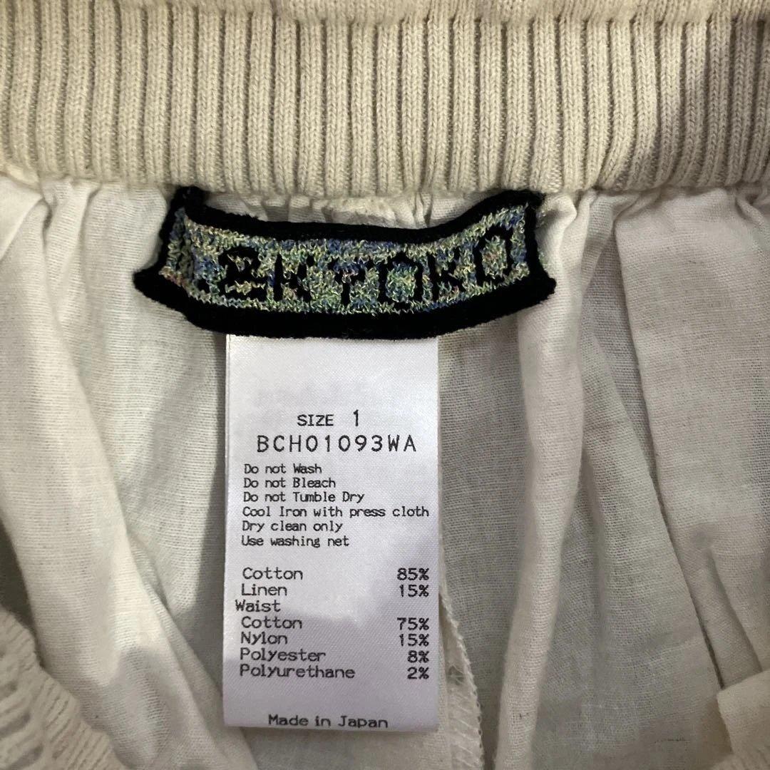 未使用品 M.&KYOKO 白色 ガウチョパンツ