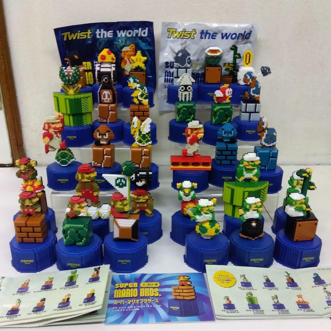 スーパーマリオ ペプシ ボトルキャップ 全30種 コンプリート - メルカリ