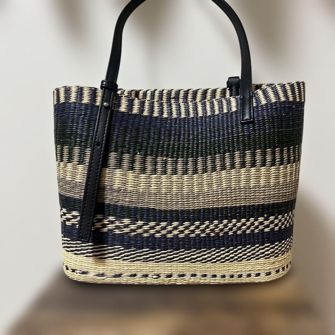 LOEWE カゴバック ネイビー 巾着付き - バッグ送料 無料 通販