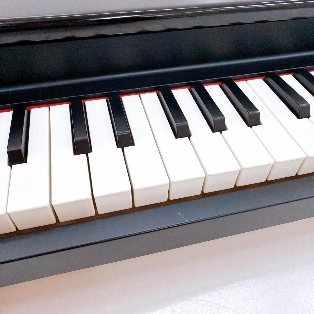 良品】KORG コルグ MICROPIANO マイクロピアノ 黒 蓋 ペダル付