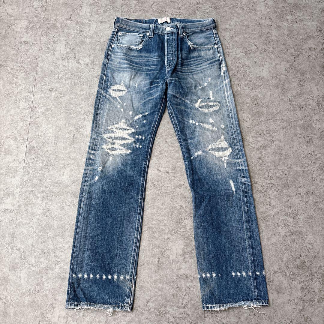 キムタクモデル リーバイス501 リペア ダメージ 08501-01 W32 - メルカリ