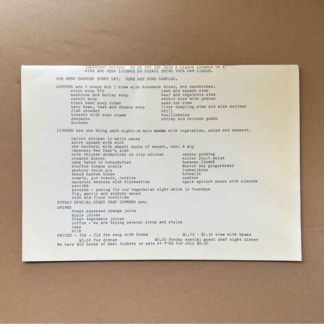 FOOD ゴードン・マッタ・クラーク カタログ - メルカリ