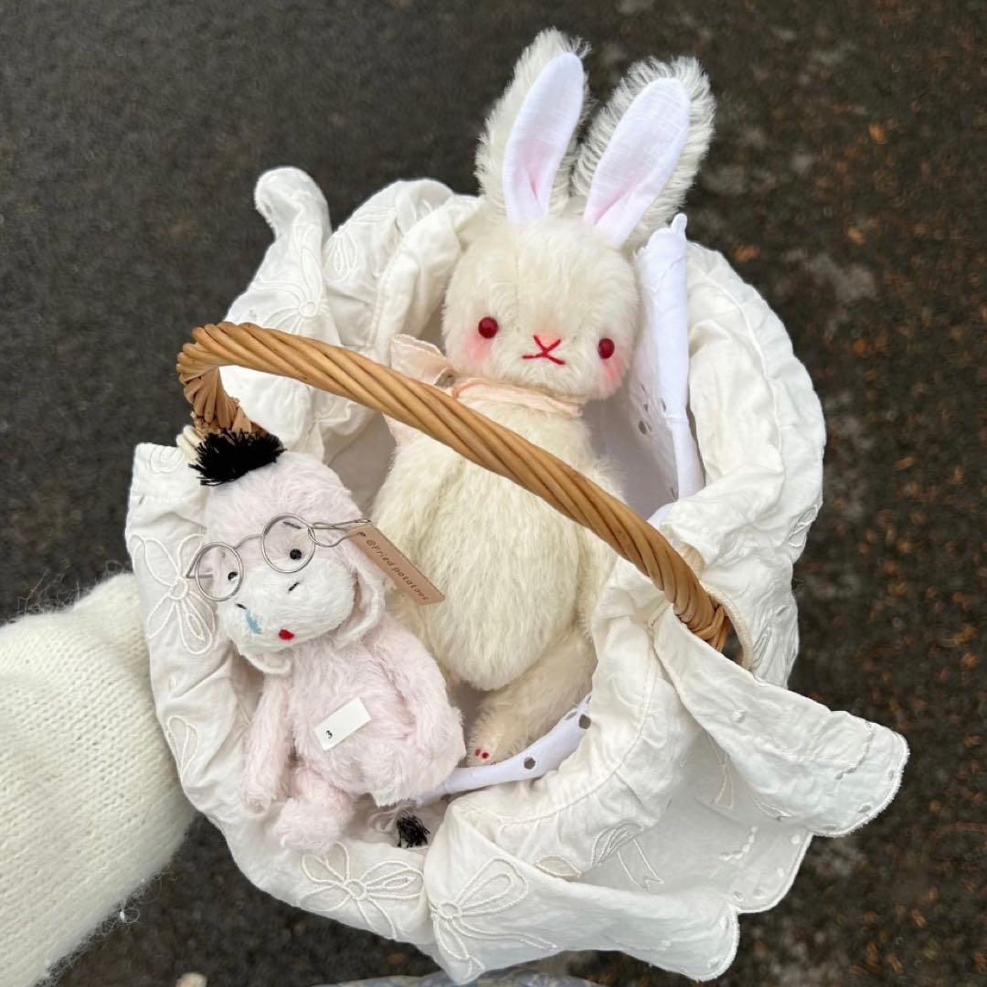 ラベンダーラビット 海外作家様 ぬいぐるみ ハンドメイド うさぎ 兎