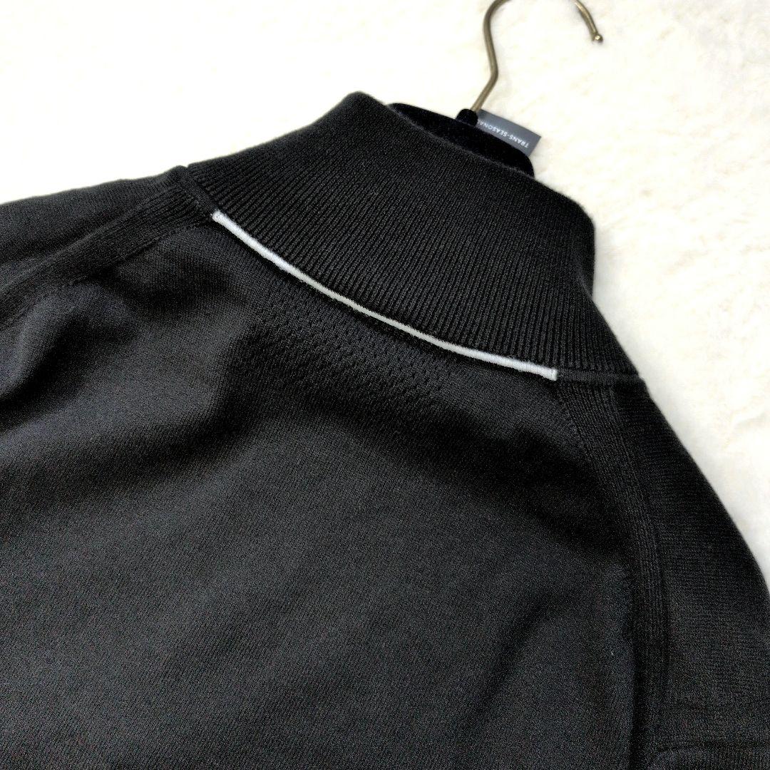 HUGO BOSS ヒューゴボス クォーターハーフジップニット 黒 M 現行