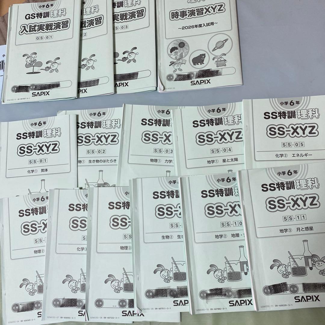 2025年度】6年理科SS特訓 SS-XYZ,時事演習XYZ,GS特訓 他 - メルカリ