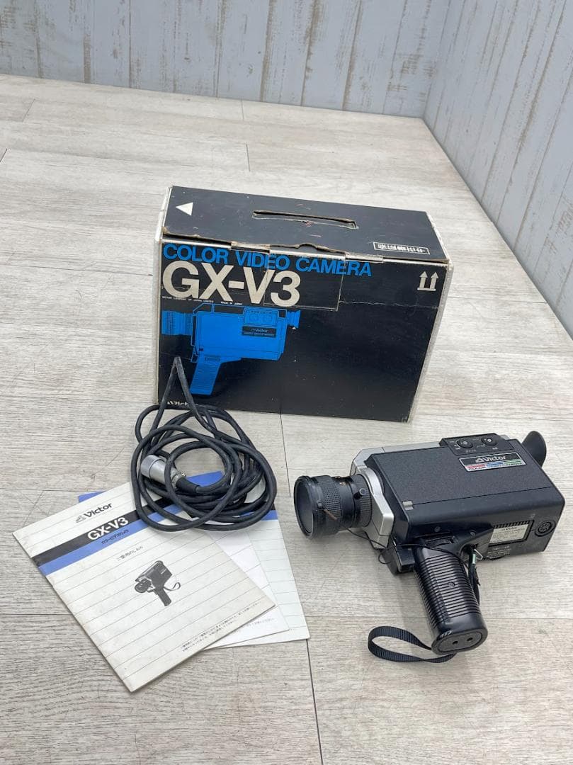 昭和レトロ ビクター カラービデオカメラ GX-V3 元箱 取説 ジャンク品