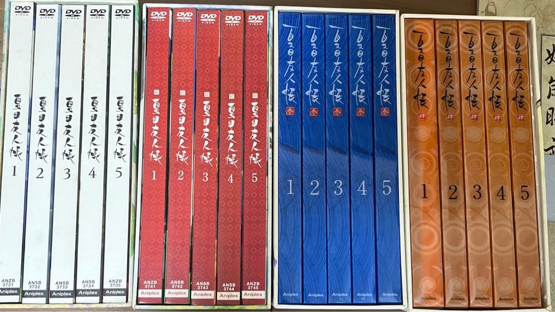 夏目友人帳 、続、参、肆 のDVDセット(完全生産限定版) 夏目友人帳 DVD・BD(参のみ)セット 初回限定BOX＆完全生産限定BOX 夏目