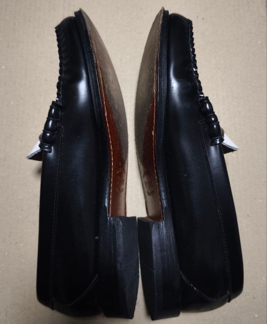 ●Weejuns G.H.BASS ローファー ホワイト/ブラック 28 中古