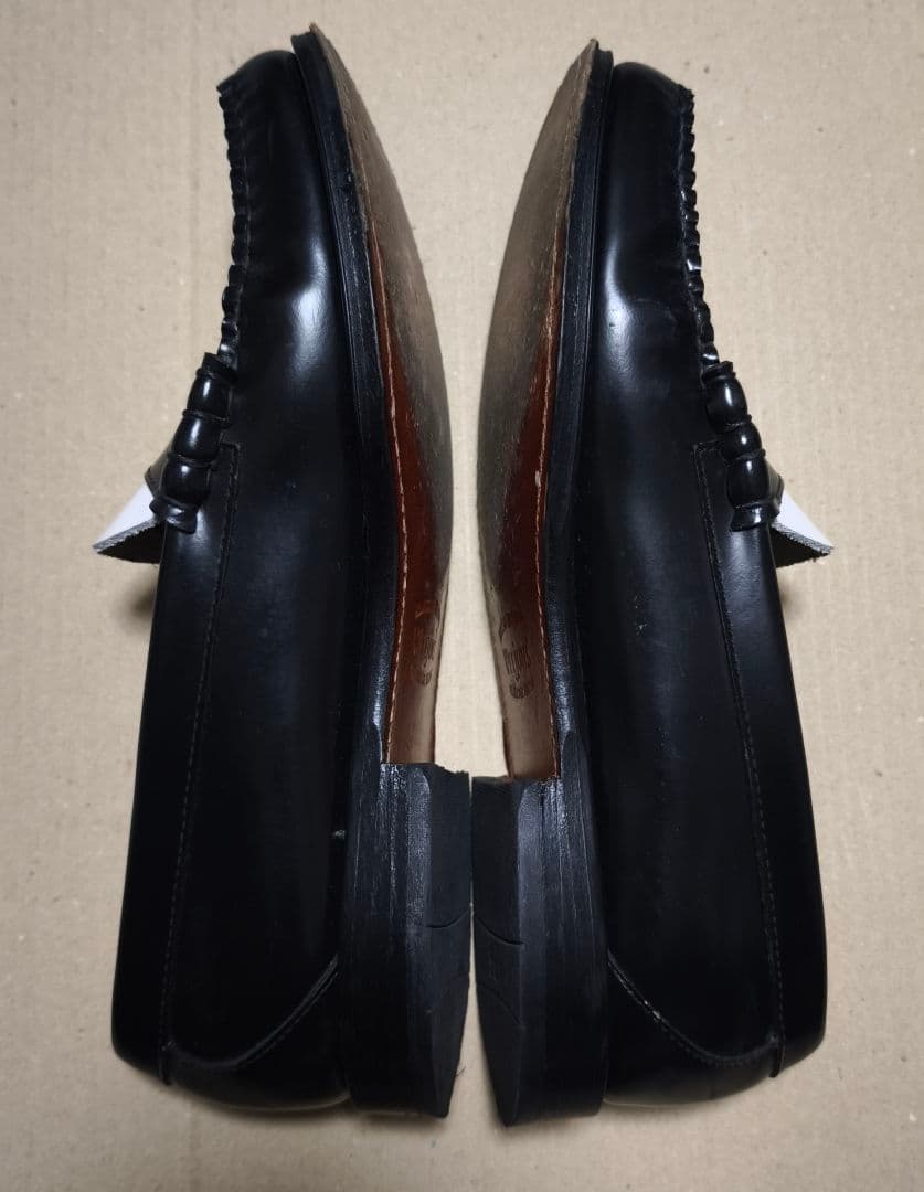 ●Weejuns G.H.BASS ローファー ホワイト/ブラック 28 中古