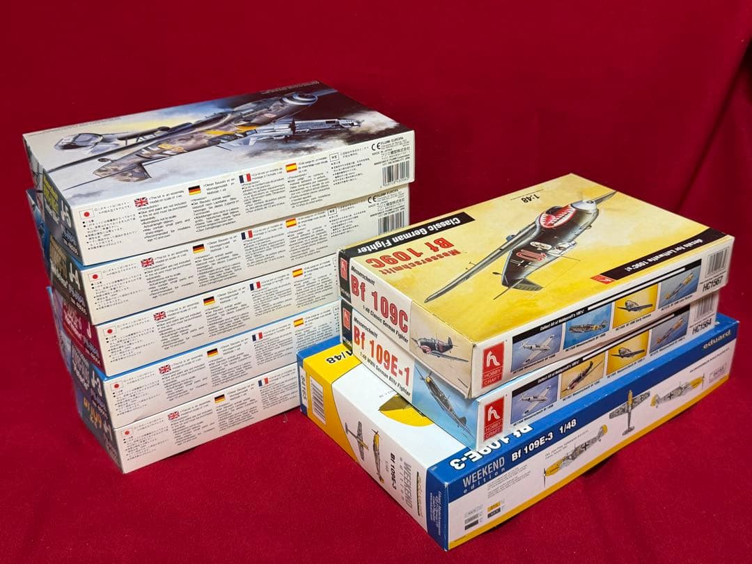1/48フジミ、ホビークラフト、エデュアルド Bf 109シリーズ 全8個