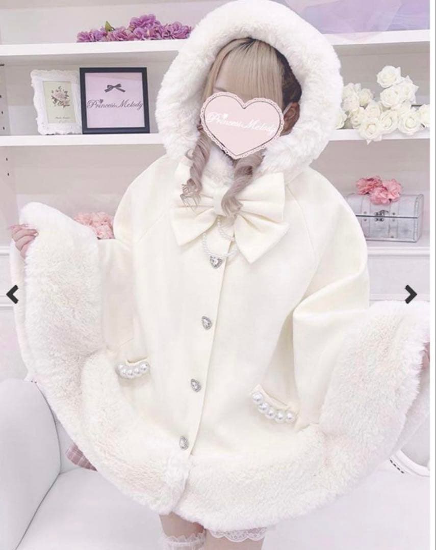 MARS】 ポンチョ ケープコート ホワイト 白 マーズ 量産型 新品未使用