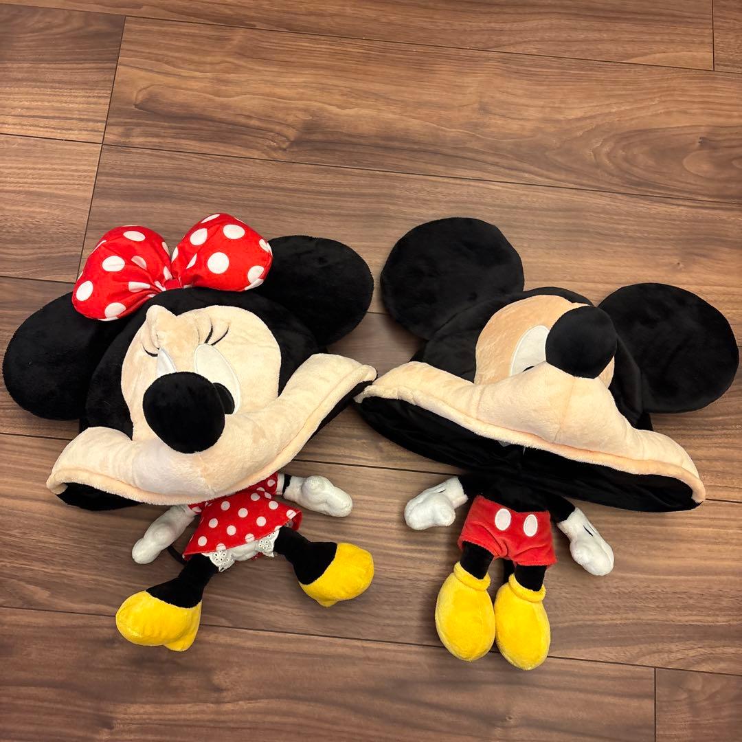ディズニー ファンキャップ ミッキー ミニー ぬいぐるみキャップ
