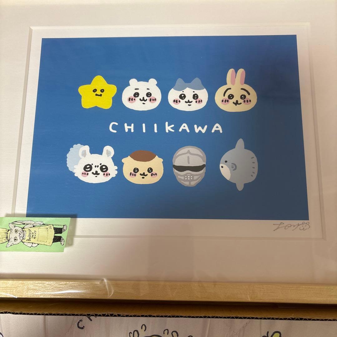 ちいかわ アートフレーム(FACE) Amazon.co.jp: 直筆サインちい かわ