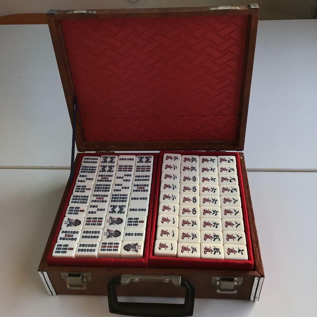 No.344 麻雀牌セット GD藝夢堂ケース付き 昭和レトロ - メルカリ