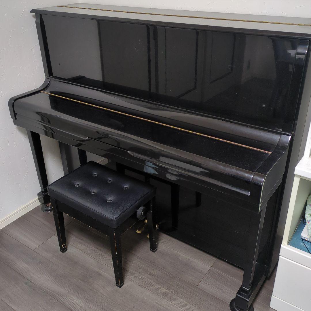 NOBEL アップライトピアノ 黒色 椅子付き - メルカリ