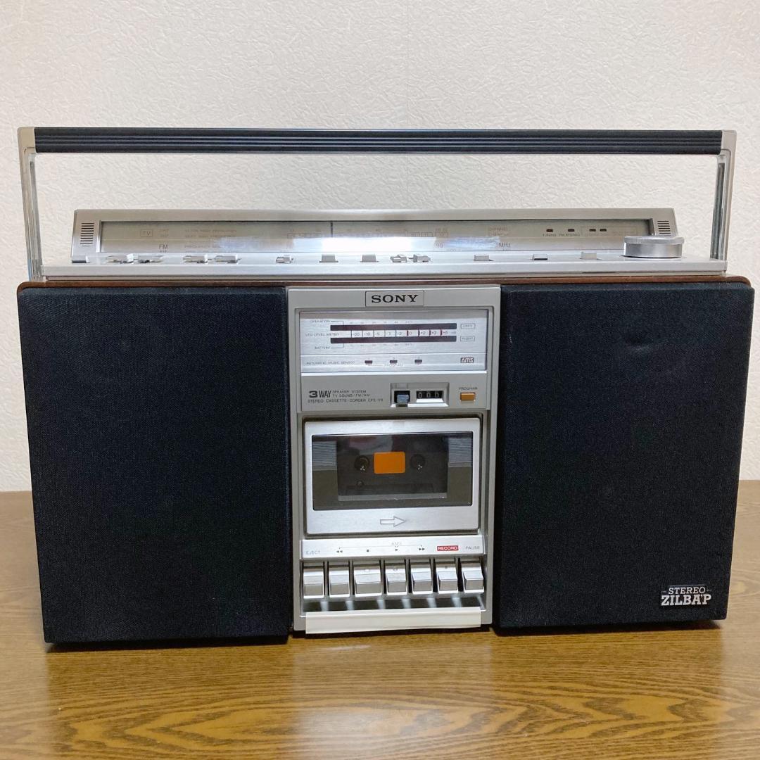 ソニー SONY ZILBA'P ジルバップ ラジカセ CFS-V8 - メルカリ