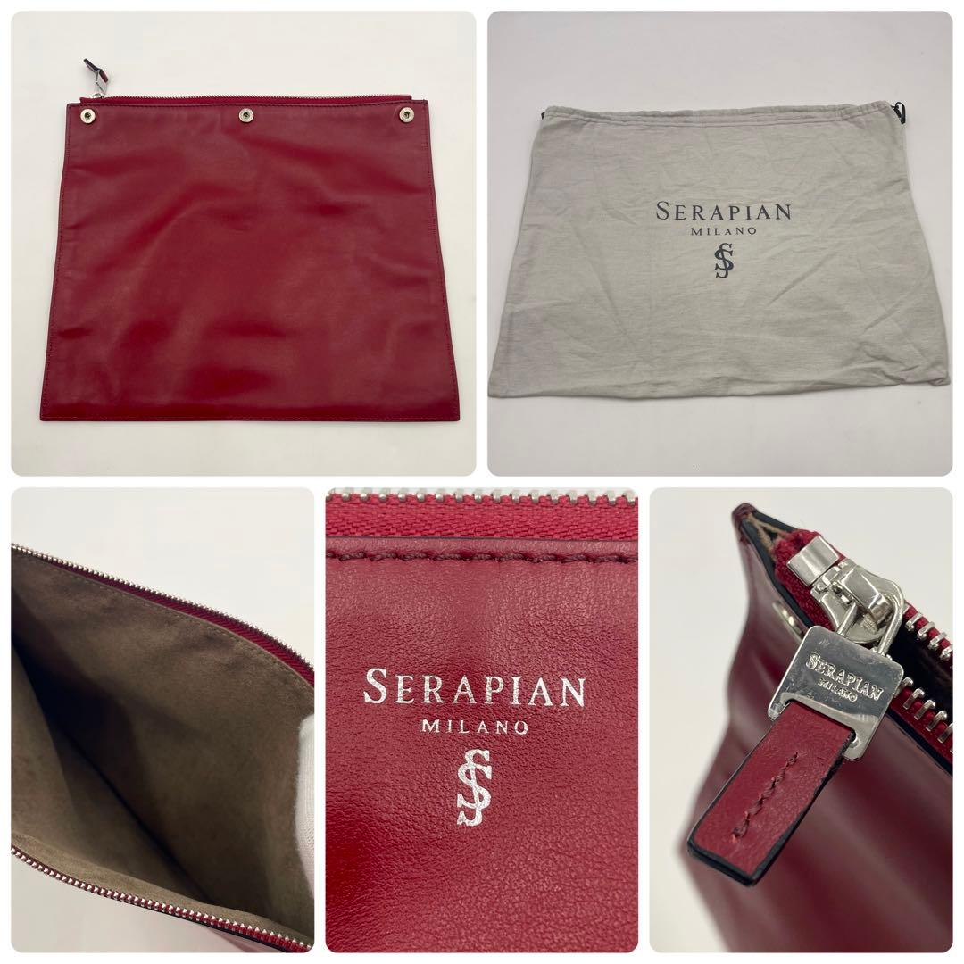 極上】セラピアン MILANO トートバッグ+クラッチバッグ 肩掛け 大容量
