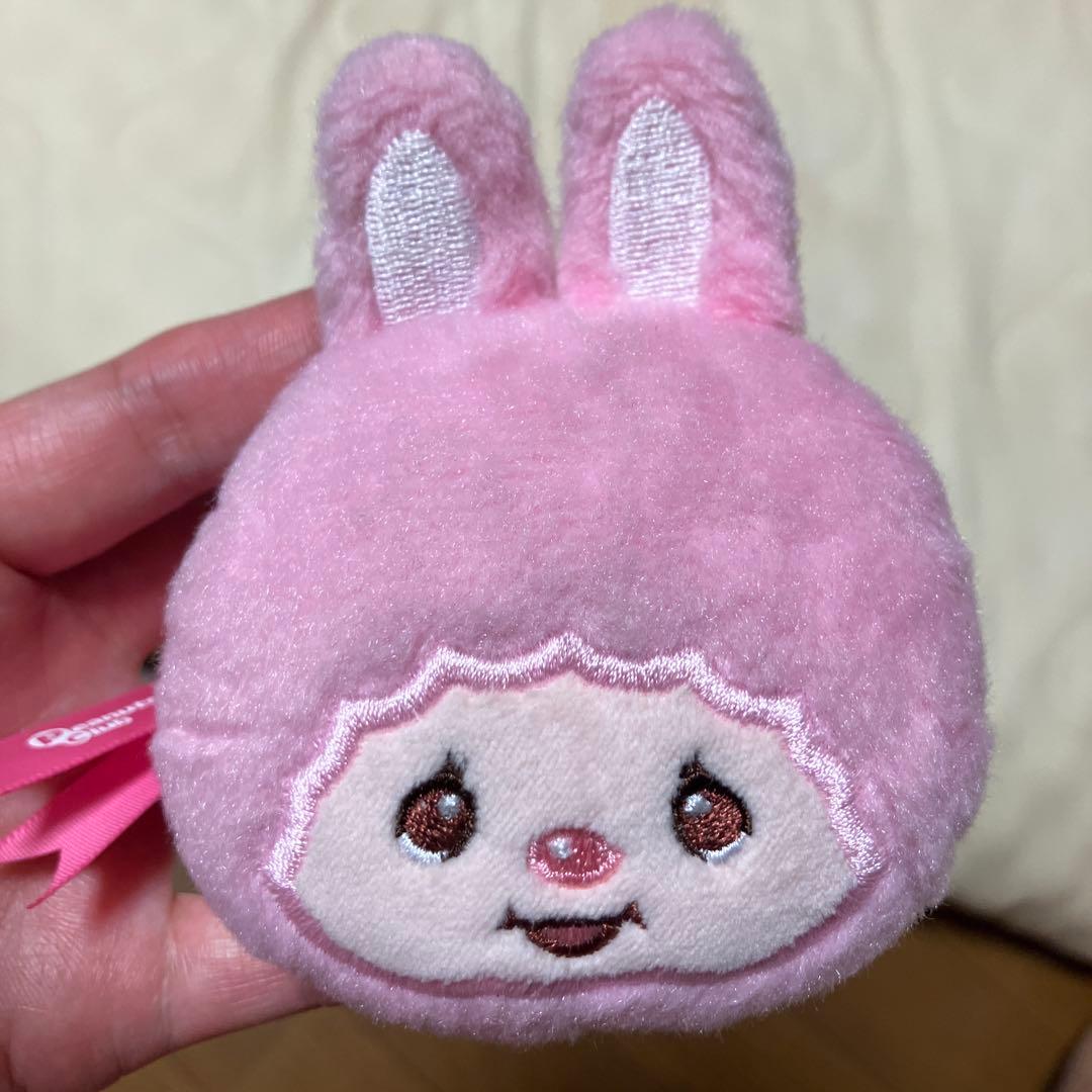 モンチッチフェイスぬいぐるみDピンクうさぎ耳キーホルダー付き - メルカリ
