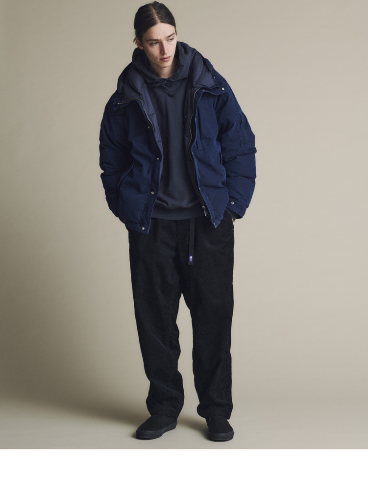 さっそくスタイリング！パープルレーベルのショートダウン