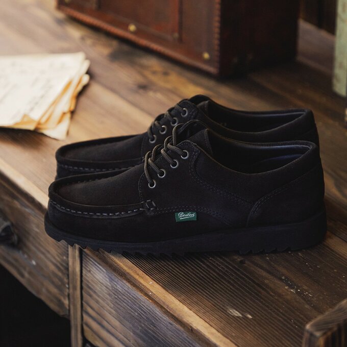 Paraboot THIERS JANNU VEL NOIR UK8 B&Y別注 Paraboot(パラブーツ