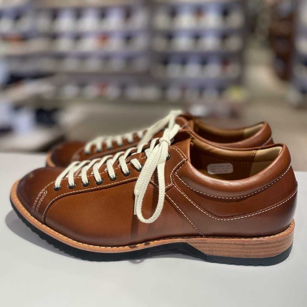 REGAL レザースニーカー 57RR ブラウン存在感ならコレ！メンズレース