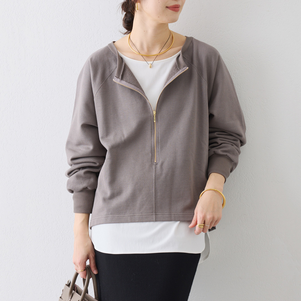 大人の万能スウェットに新色登場！】ハーフZIPスウェット - RIVE