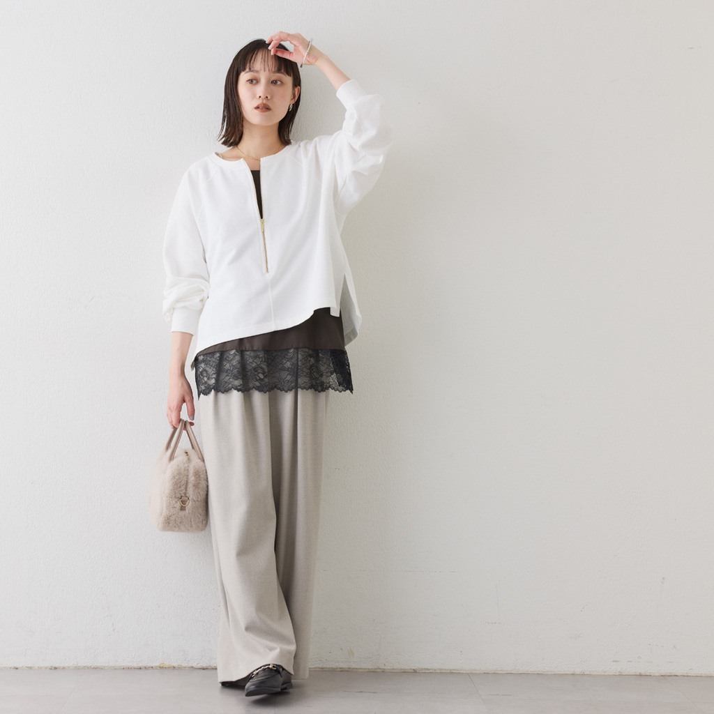 大人の万能スウェットに新色登場！】ハーフZIPスウェット - RIVE