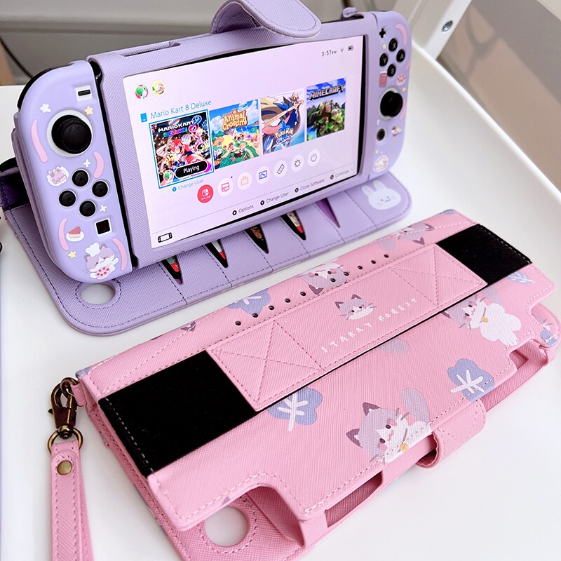 Nintendo Switch K&K Starry Forest leather case for Nintendo Switch
