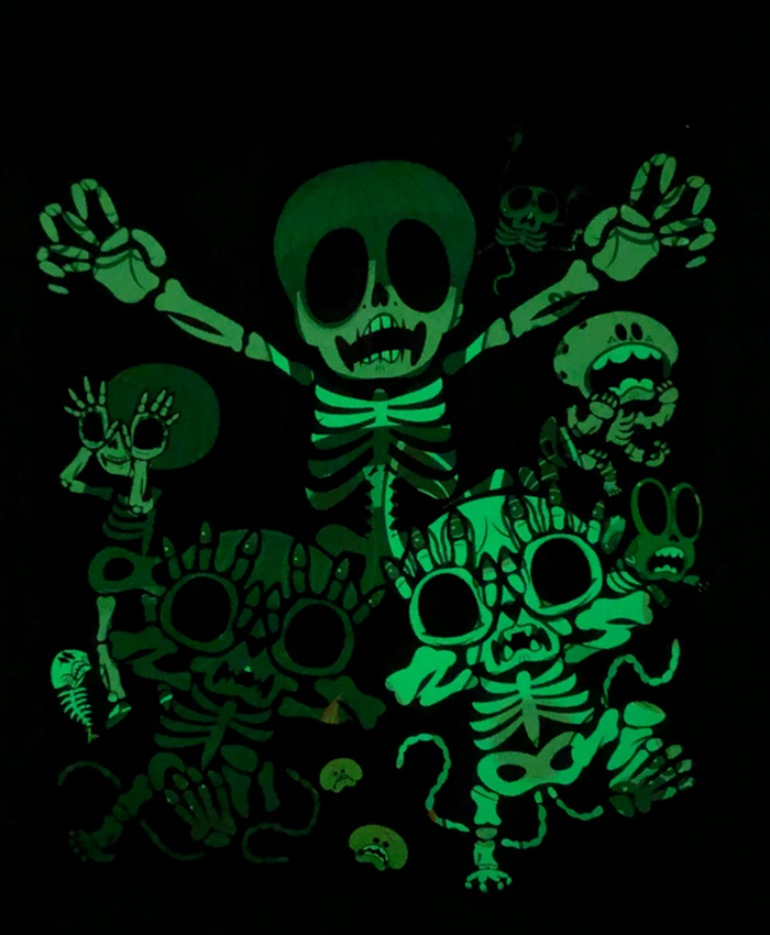 おにぎりと奇妙な仲間達展” Silk Screen Print GID Ver. 2nd +