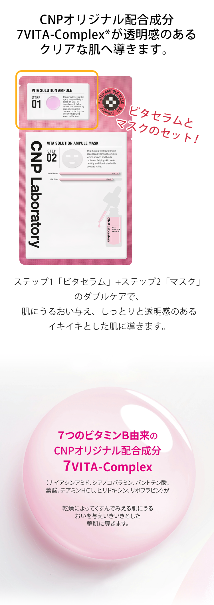 CNP Laboratory】CNP ビタ ソリューション マスク5枚セットの通販